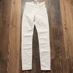 Everlane The High-Rise Skinny Jeans Women's Size 23 Tall in Bone New With Tags!